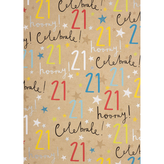 Giftwrap - Luxury Age 21 Wrapping Paper