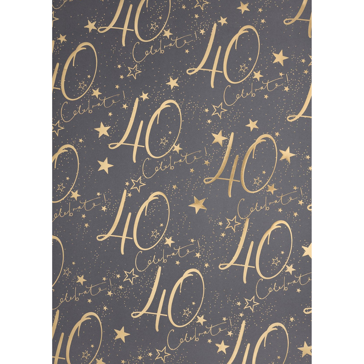 Giftwrap - Luxury Age 40 Wrapping Paper