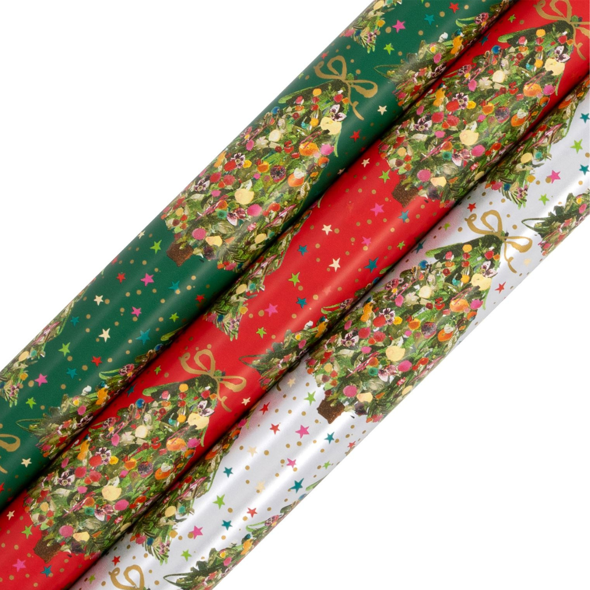 Christmas Rollwrap Collection - 3 x 4M Exquisite Evergreen