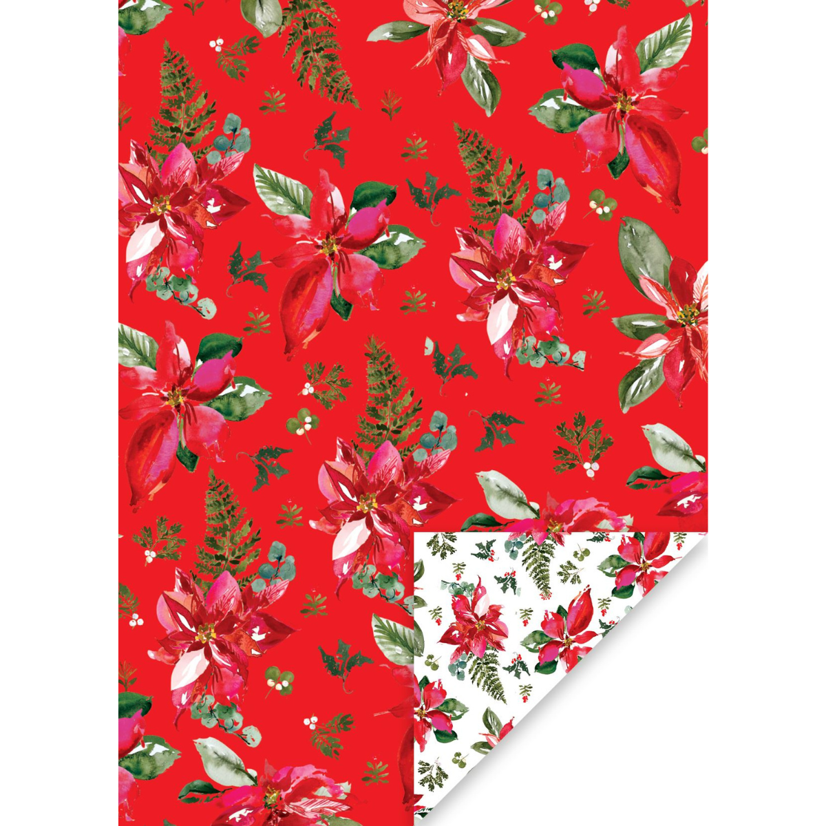 Christmas Giftwrap - Perfect Poinsettia