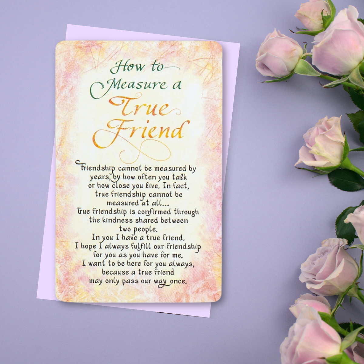 Wallet Card - True Friend Blue Mountain Arts