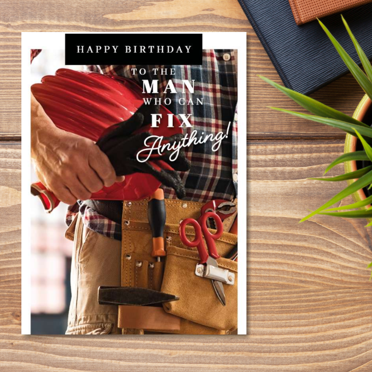 Traditional Birthday Card - Man Who Can Fix Anything