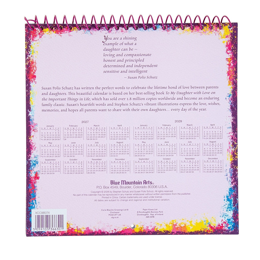 Blue Mountain Arts Calendar 2027 - To A Wonderful Daughter