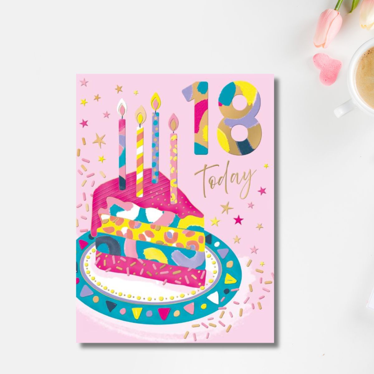 18th Birthday Card - Piece Of Cake