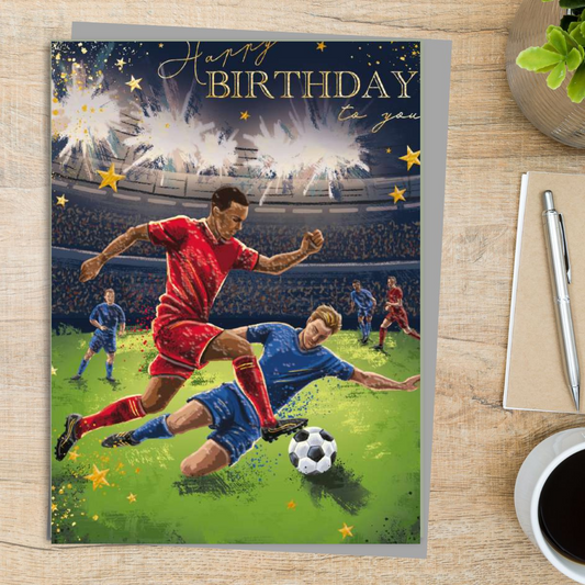 Birthday Wishes Card - Football