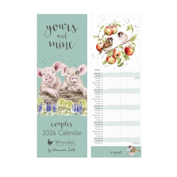 Wrendale Calendar 2026 - Yours And Mine