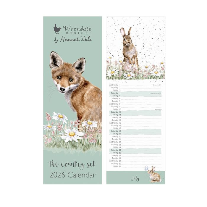 Wrendale Calendar 2026 - Country Set Slim