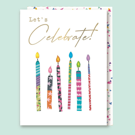 Sorbet Sunshine Birthday Card - Candles