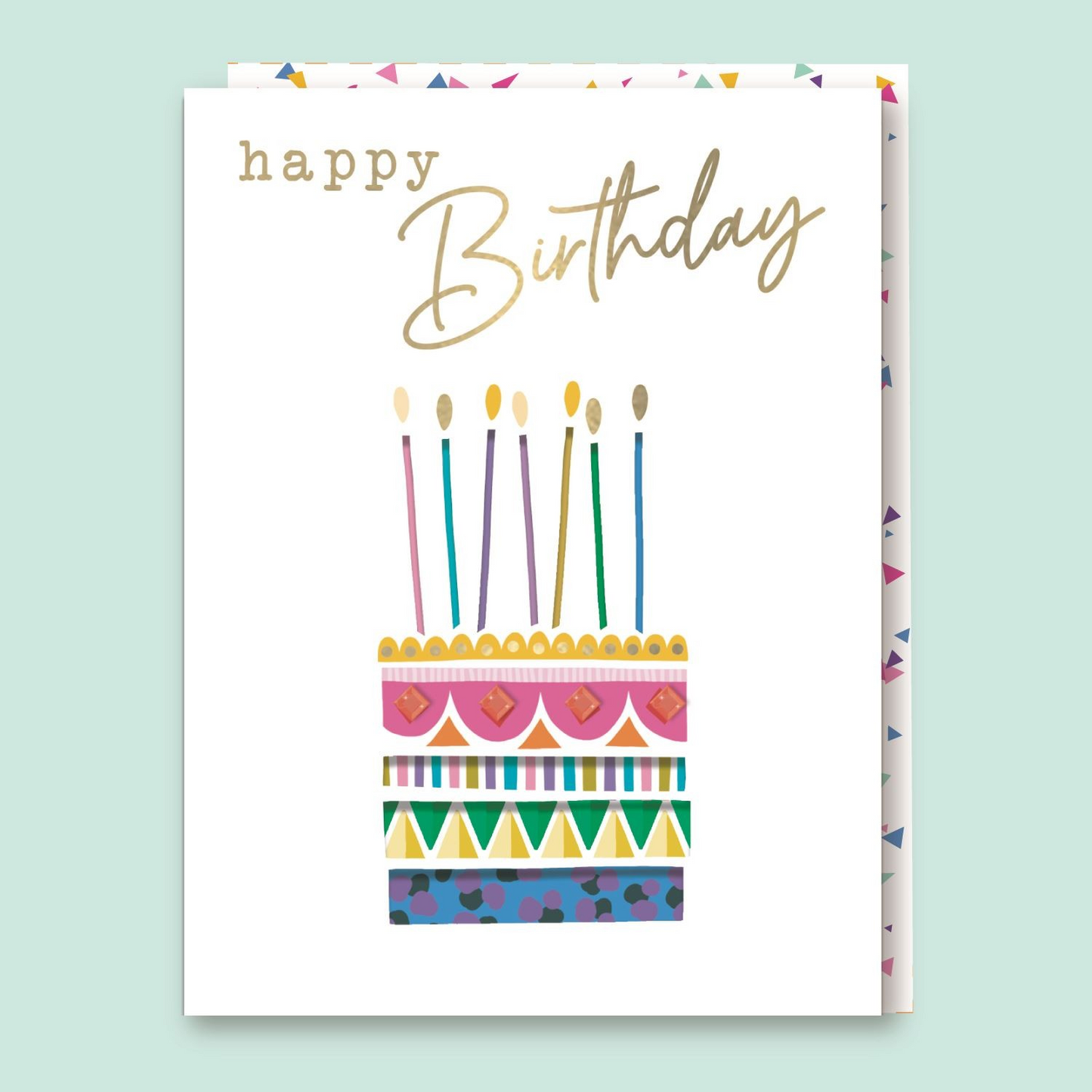 Sorbet Sunshine Birthday Card - Cake