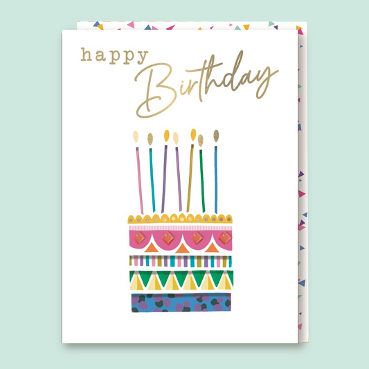 Sorbet Sunshine Birthday Card - Cake
