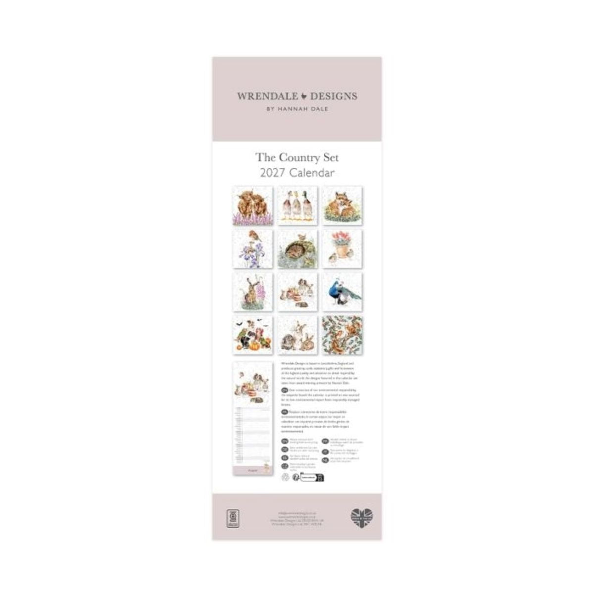 Wrendale Calendar 2027 - The Country Set