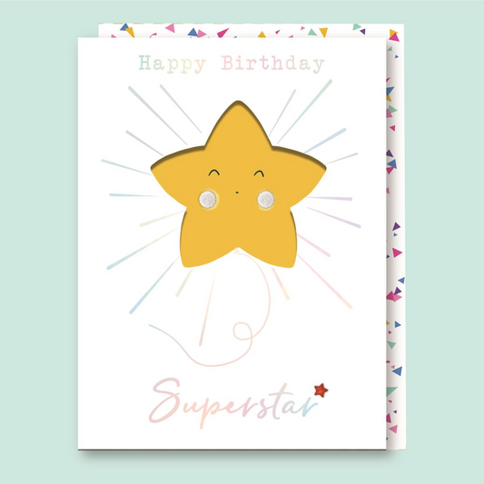 Sorbet Sunshine Birthday Card - Superstar