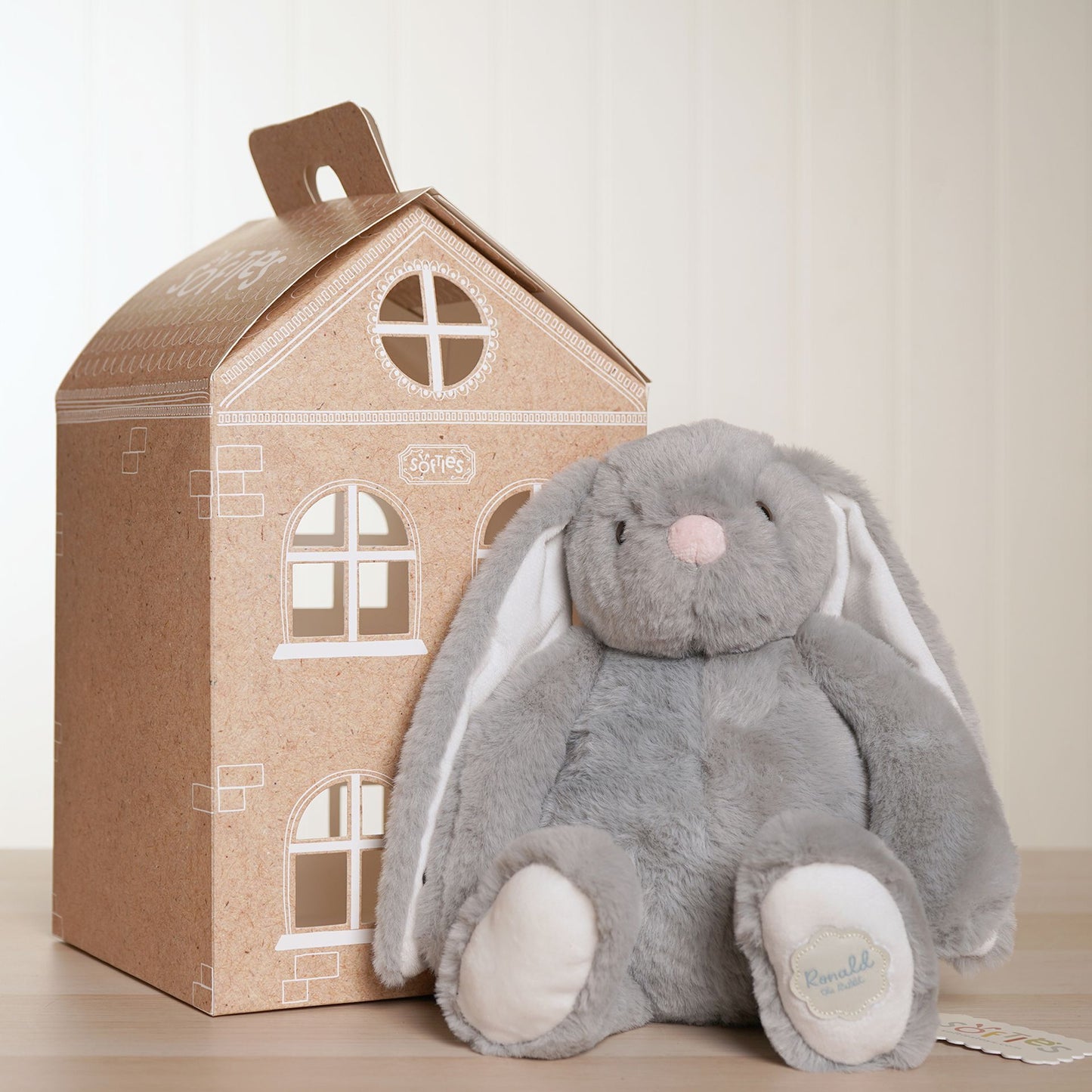 Softies - Ronald The Classical Plush Grey Bunny 30 cm