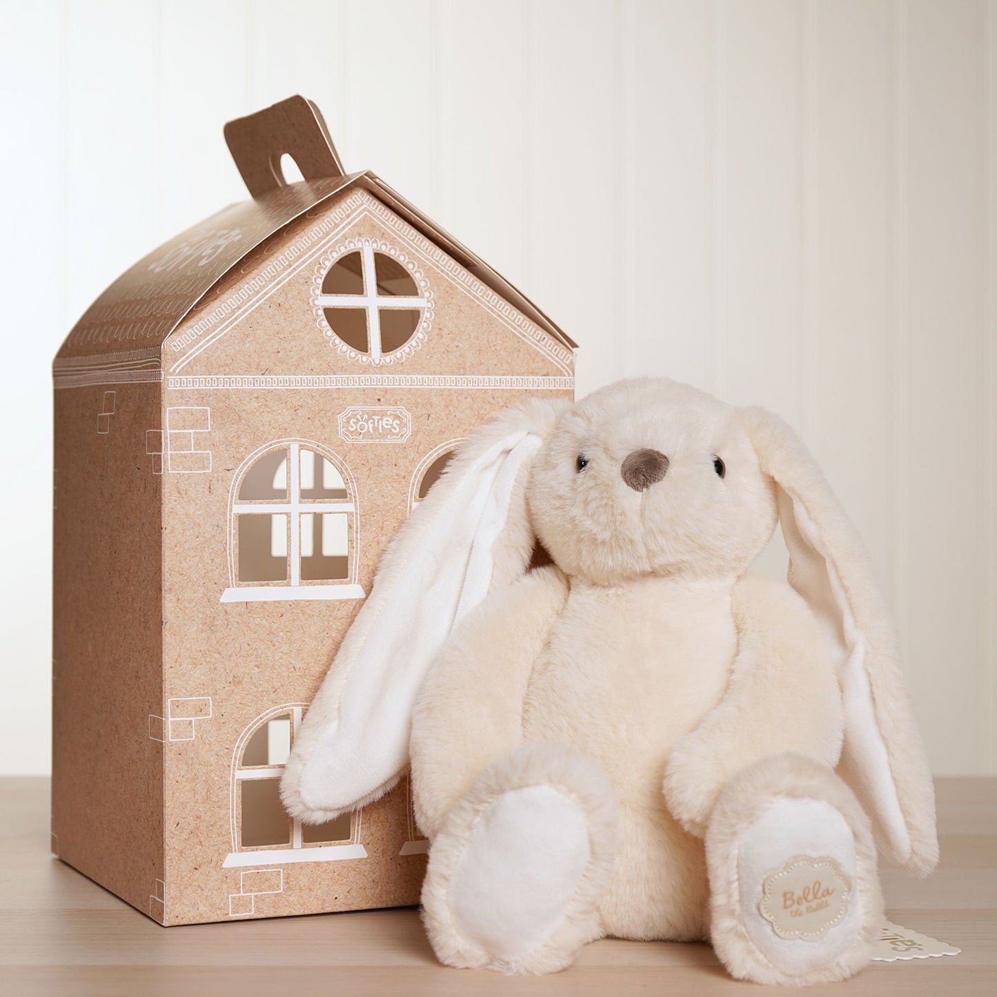 Softies - Bella The Classical Plush White Bunny 30 cm