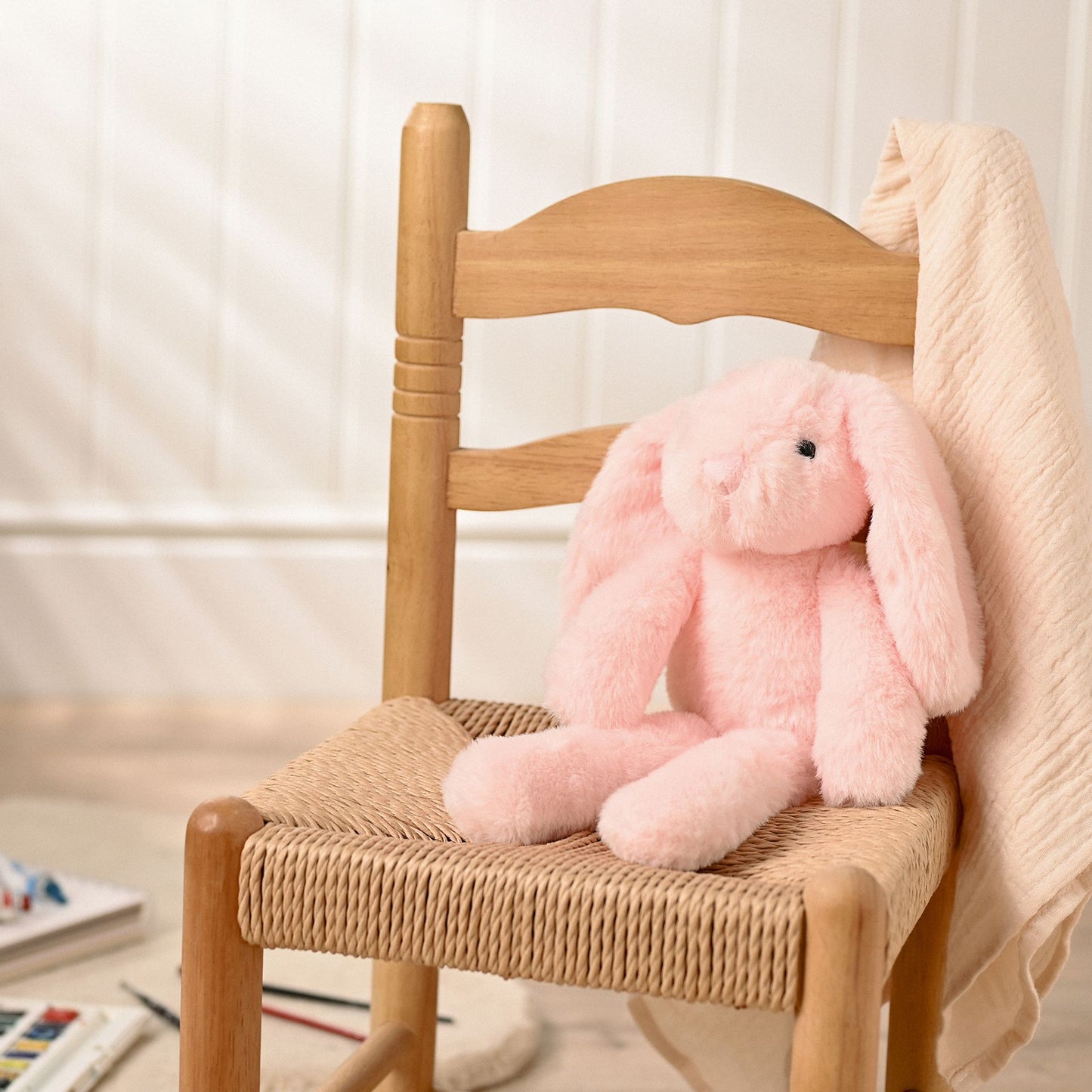 Softies - Katie The Plush Long Leg Light Pink Bunny 35 cm