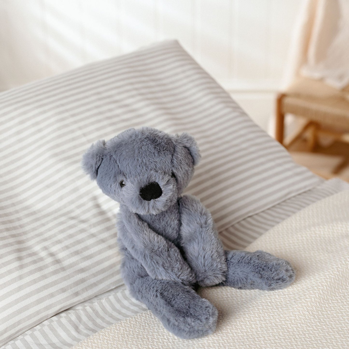 Softies - Pip The Plush Long Leg Blue Teddy Bear 30 cm