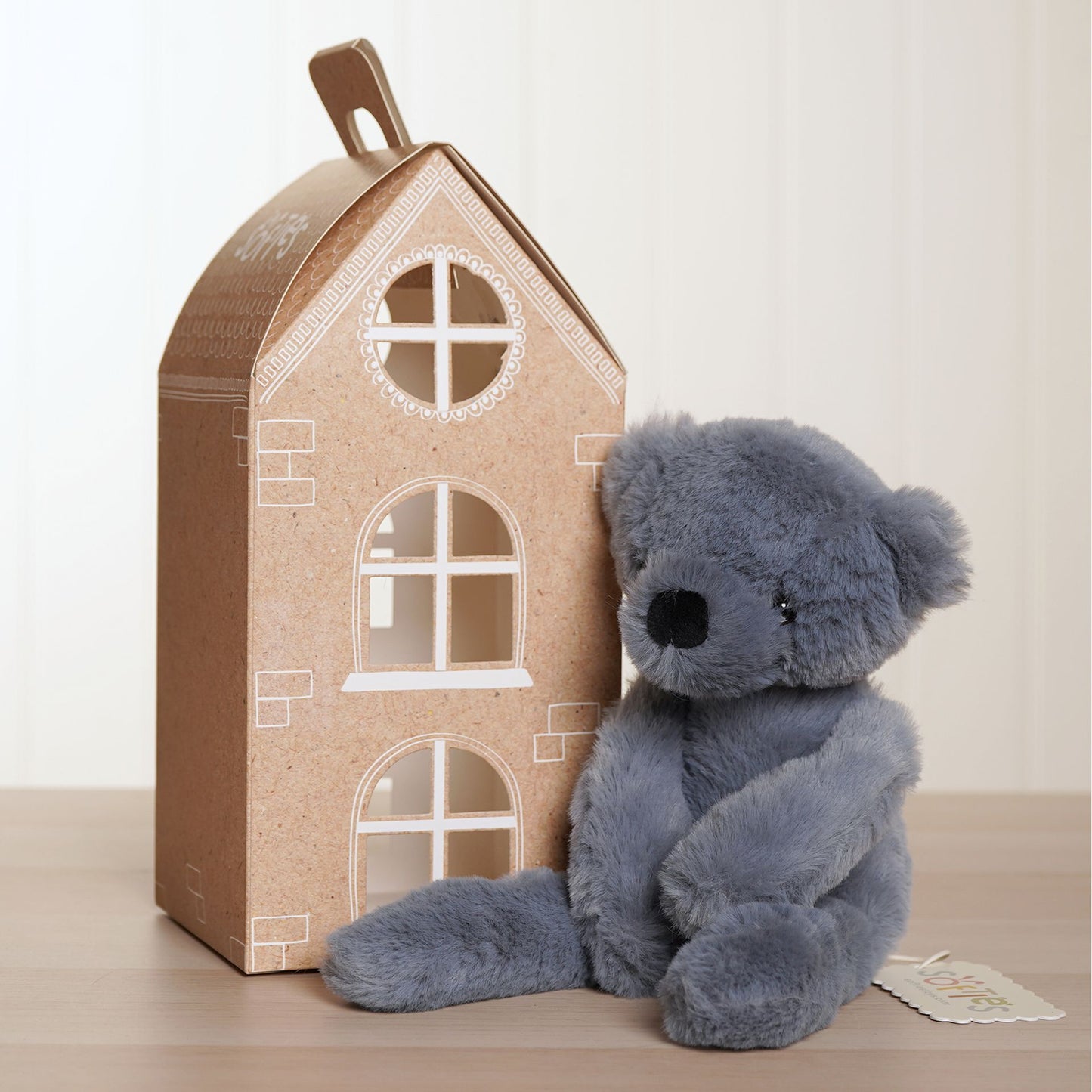 Softies - Pip The Plush Long Leg Blue Teddy Bear 30 cm