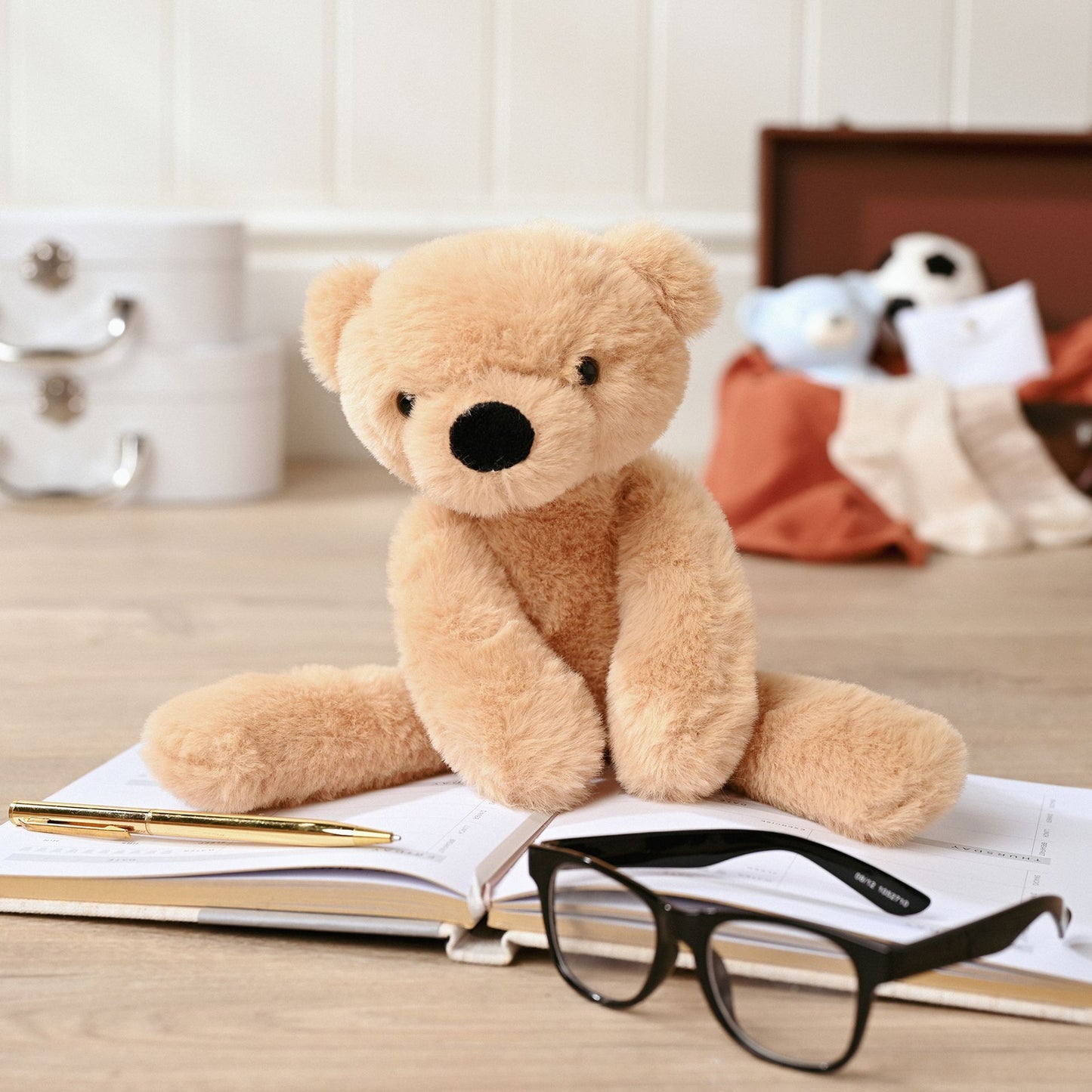 Softies - Hudson The Plush Long Leg Light Brown Teddy Bear 30 cm