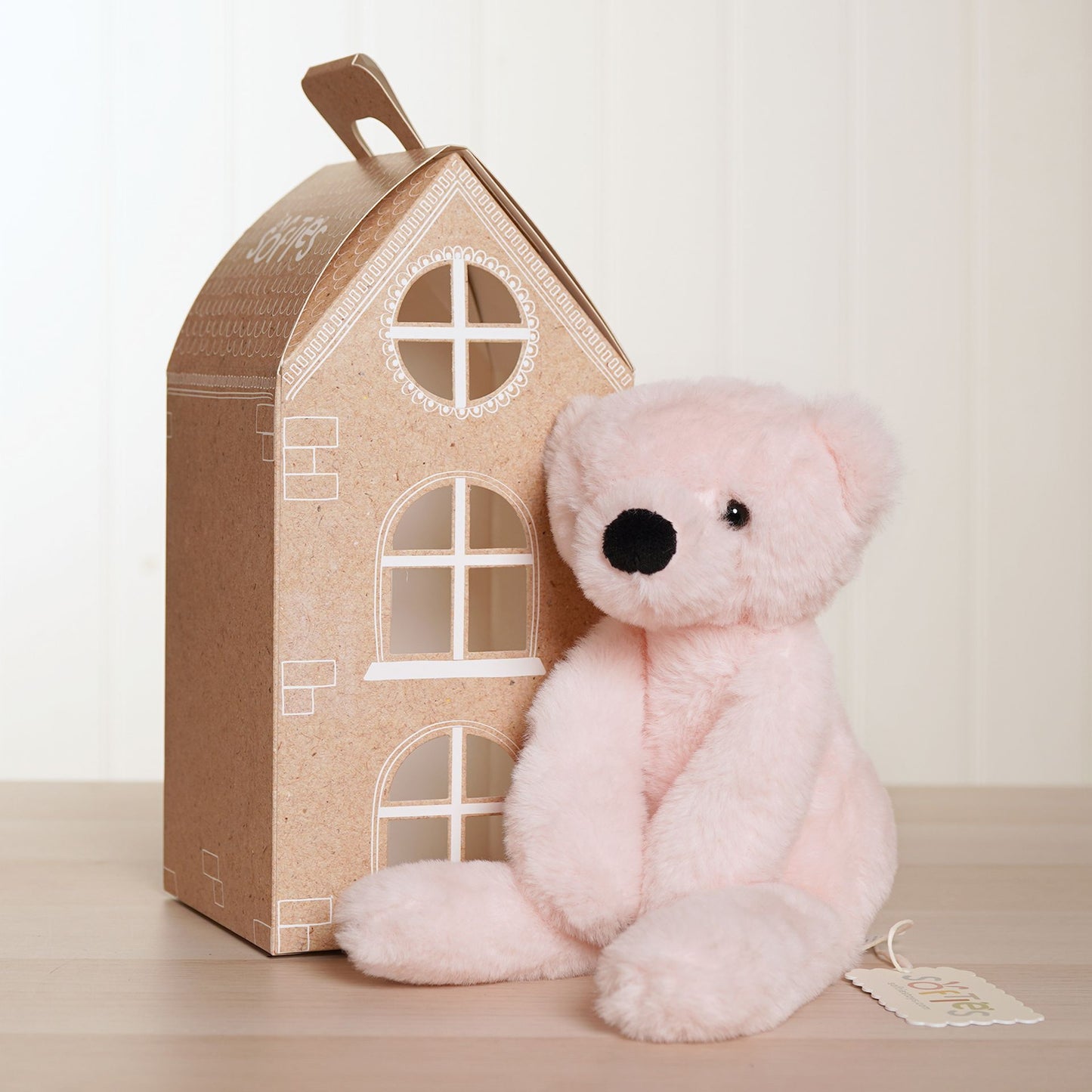 Softies - Willow The Plush Long Leg Light Pink Teddy Bear 30 cm