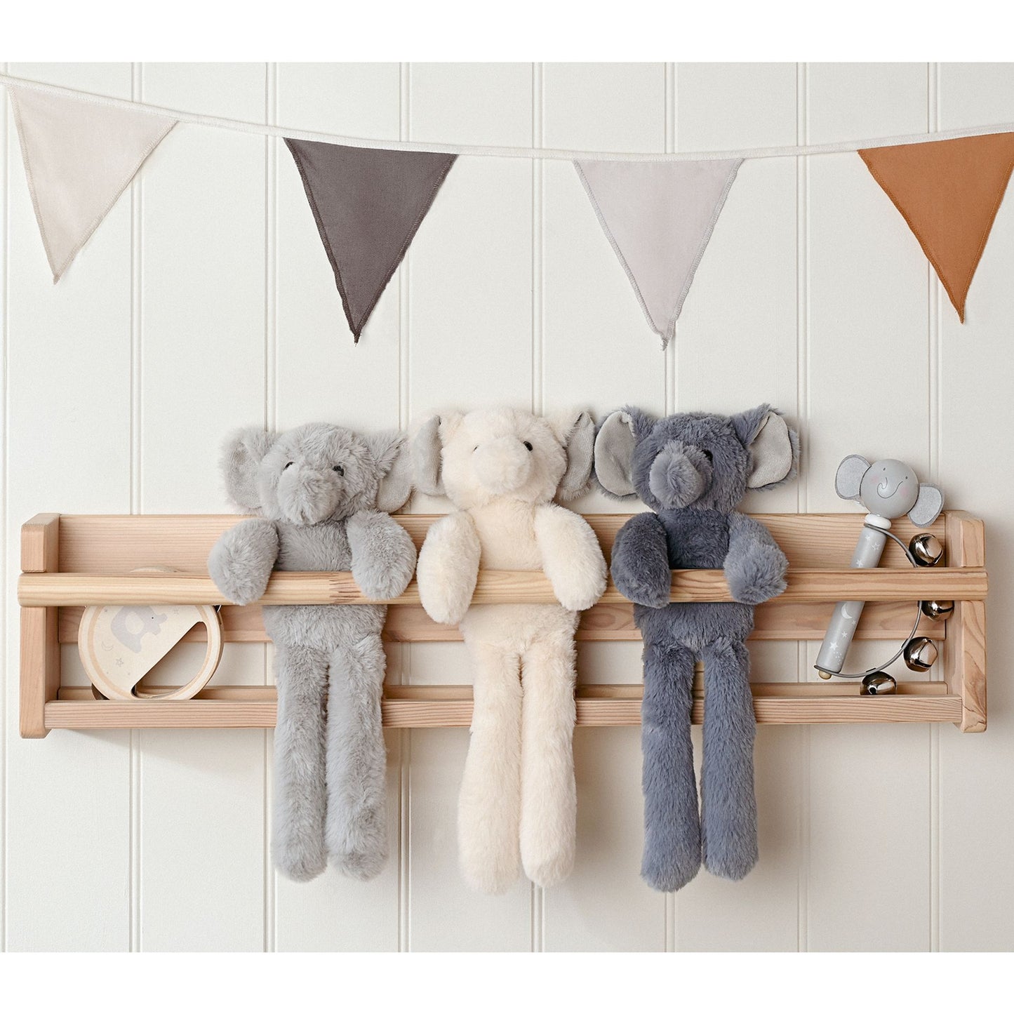 Softies - George The Plush Long Leg Petrol Elephant 35 cm