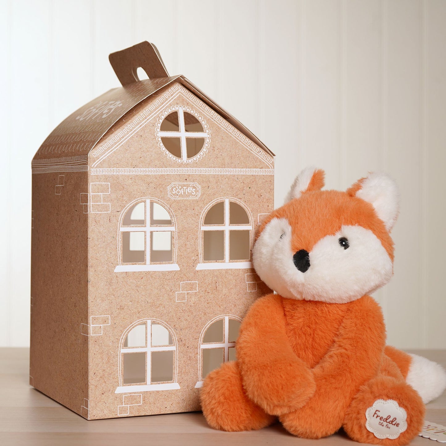 Softies - Freddie The Plush Sitting Brown Fox 22 cm
