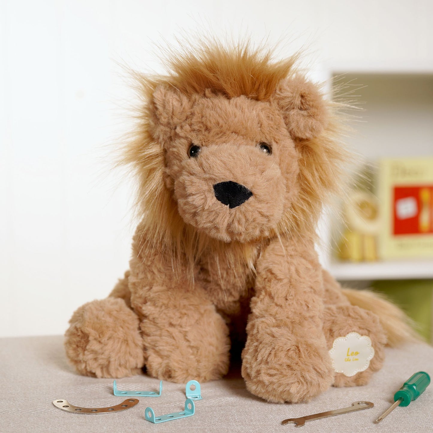 Softies - Leo The Plush Sitting Brown Lion 23 cm