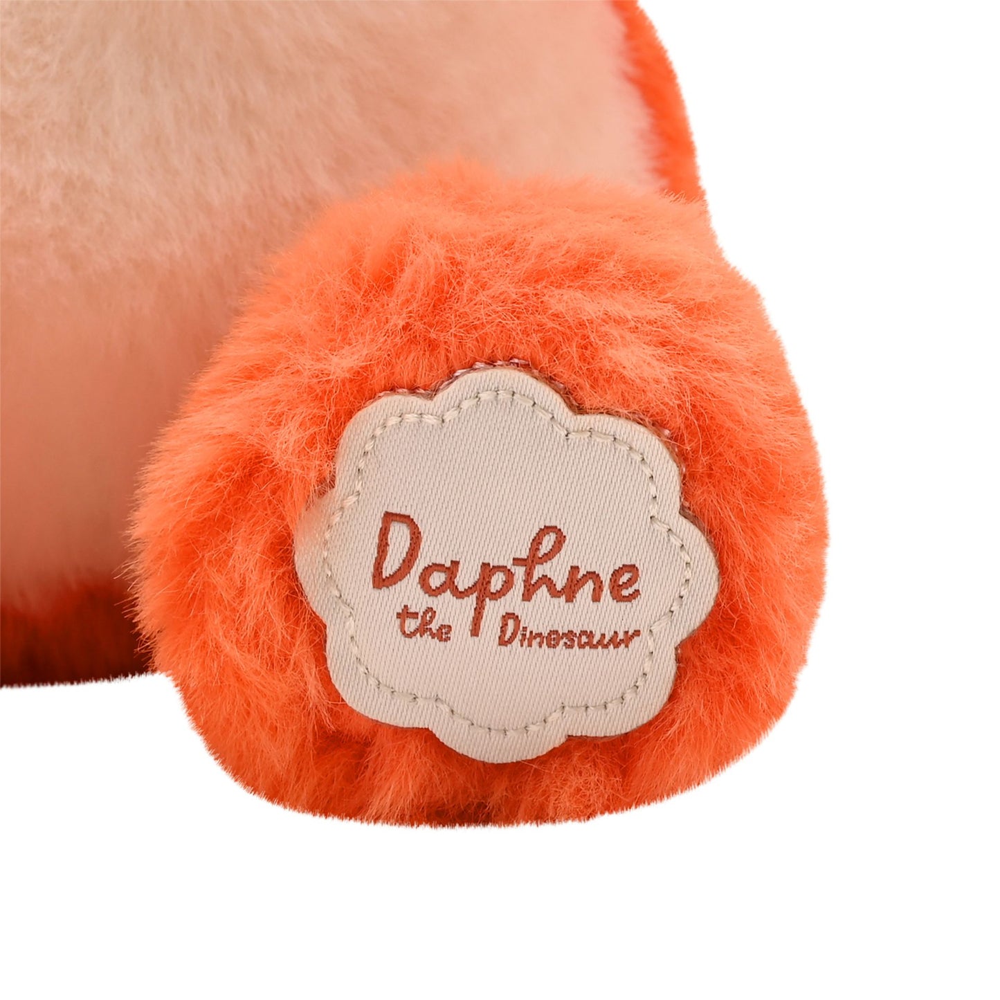 Softies - Daphne The Plush Sitting Orange Dinosaur 21 cm