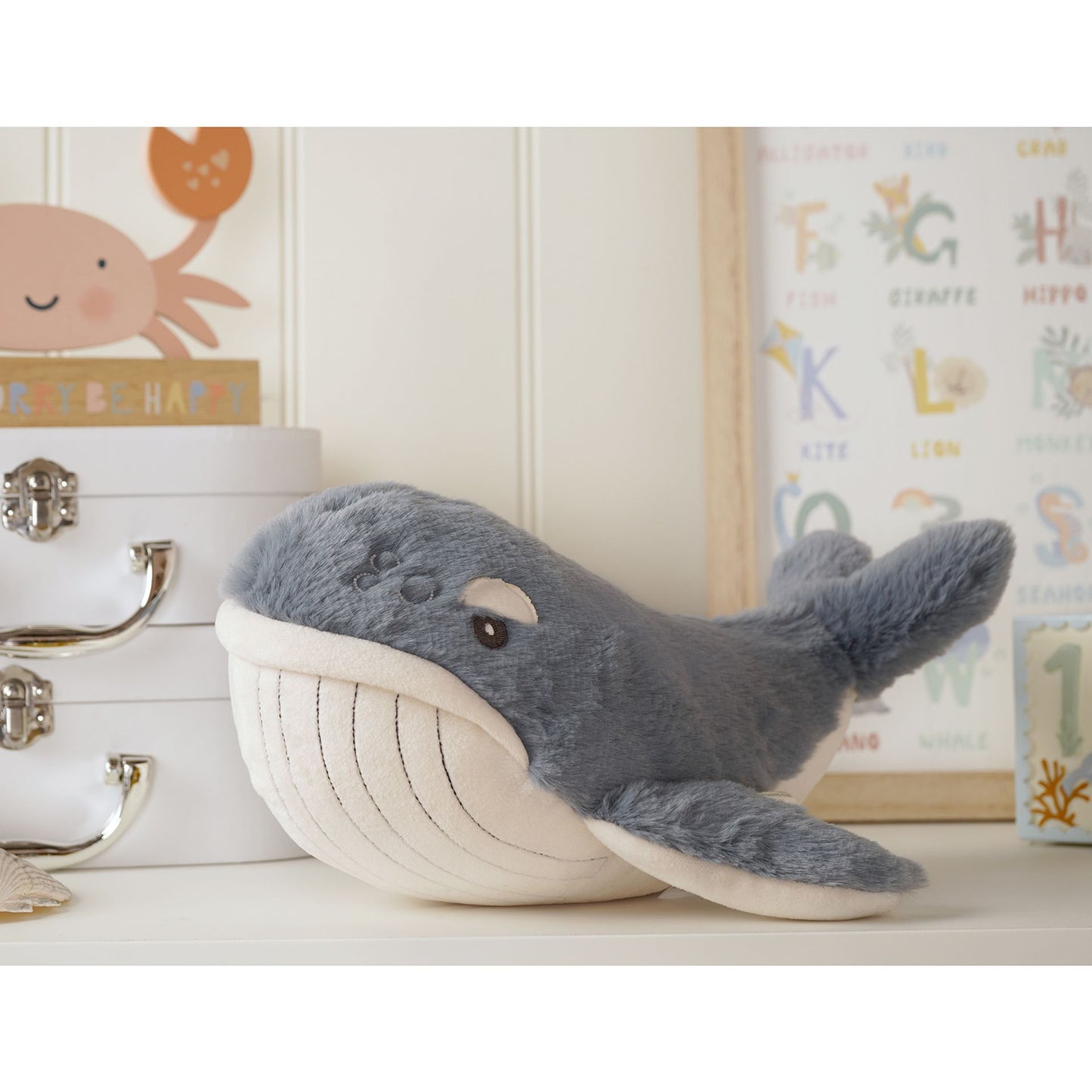 Softies - Wilfred The Plush Dark Blue Whale 28 cm