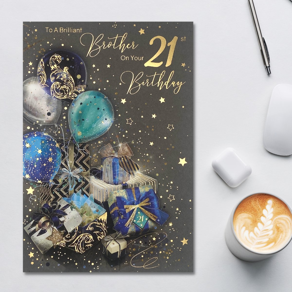 Brother 21st Birthday Card - Grayson Gifts & Balloons