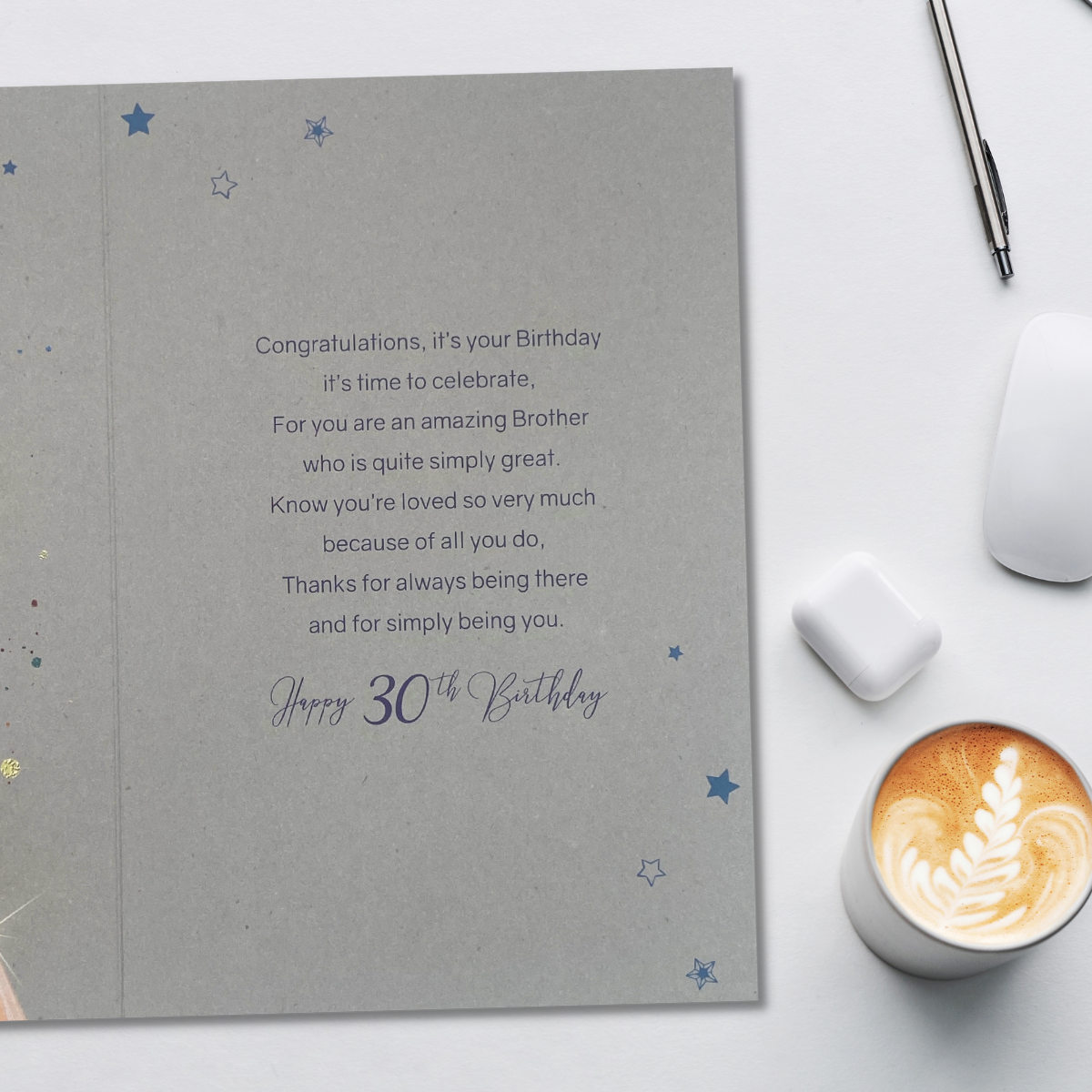 Brother 30th Birthday Card - Grayson Sports Kit