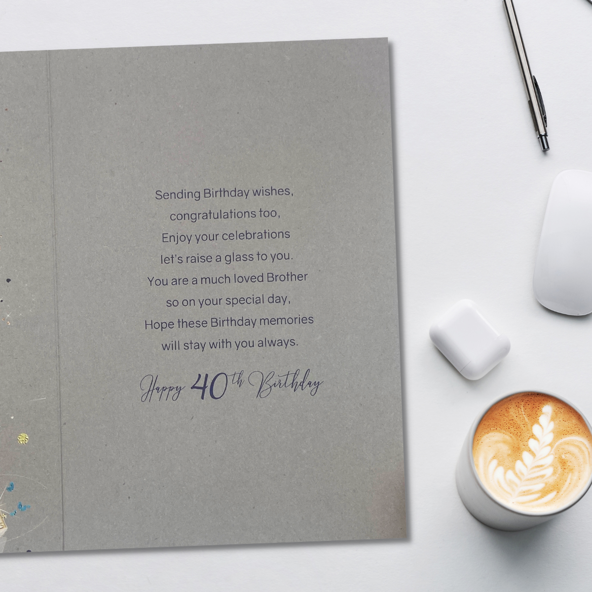Brother 40th Birthday Card - Grayson Champagne & Gifts