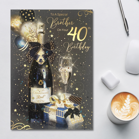 Brother 40th Birthday Card - Grayson Champagne & Gifts