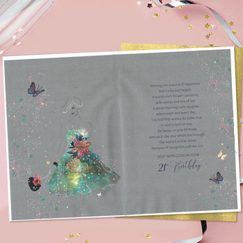 Daughter 21st Birthday Card - Grace