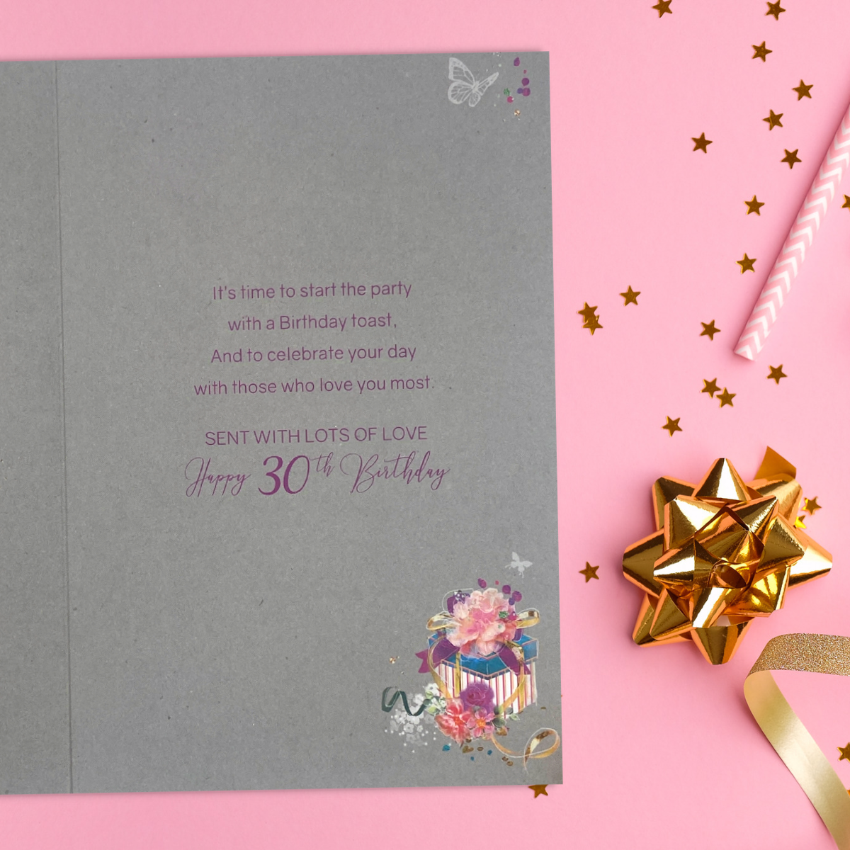 Sister 30th Birthday Card - Grace Prosecco & Gifts