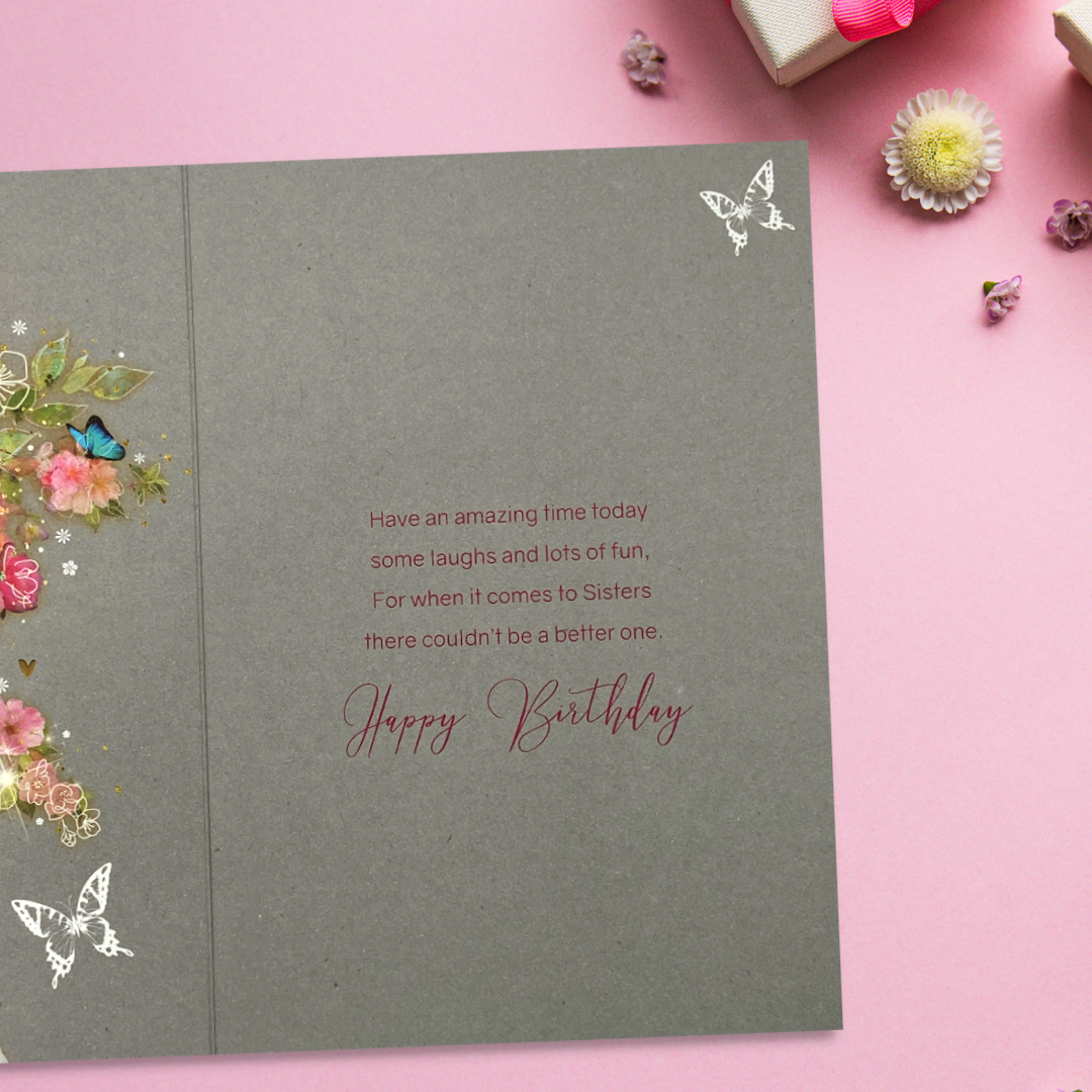 Sister Birthday Card - Grace Floral Cycle