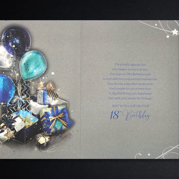 Son 18th Birthday Card - Grayson