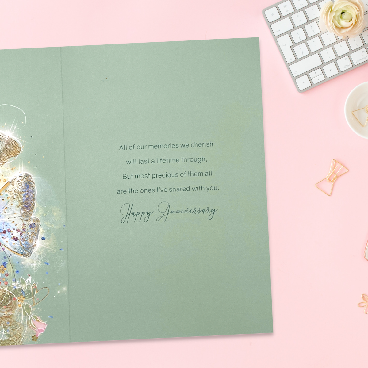 Happy Anniversary Card - Grace Butterflies