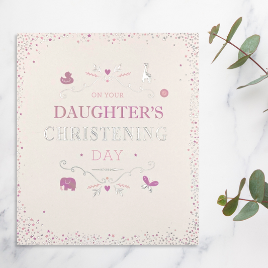 Christening Card - On Your Daughter's Christening