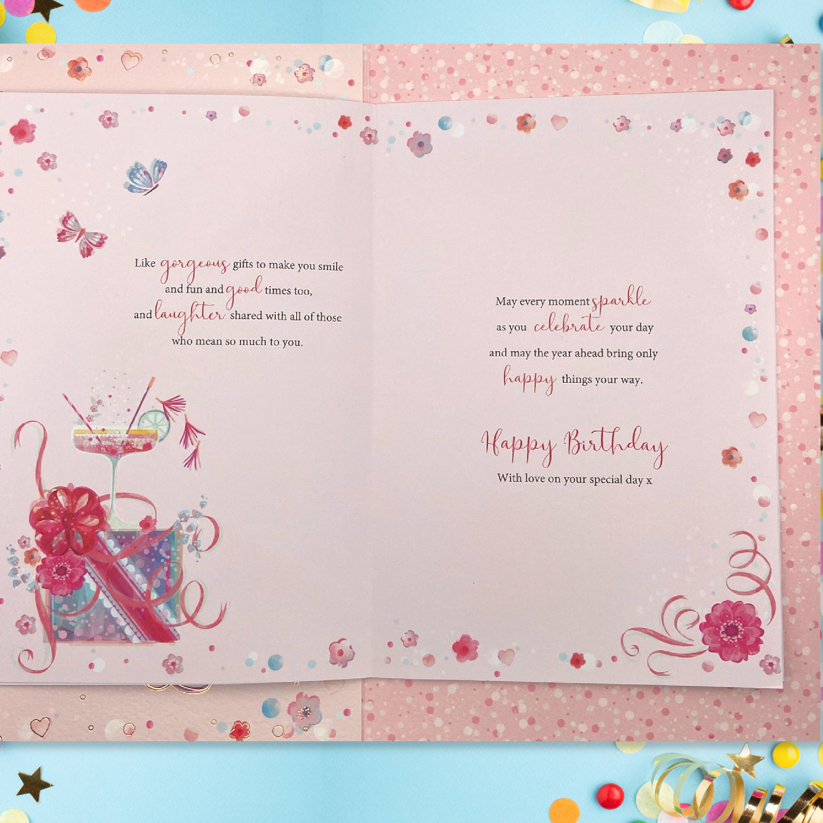 Daughter Birthday Card - Lottie Loves Cocktail Large