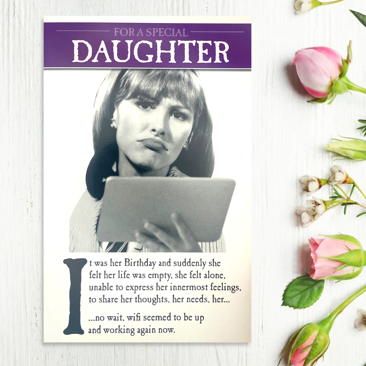 Daughter Birthday Card - On The Ceiling Wi Fi