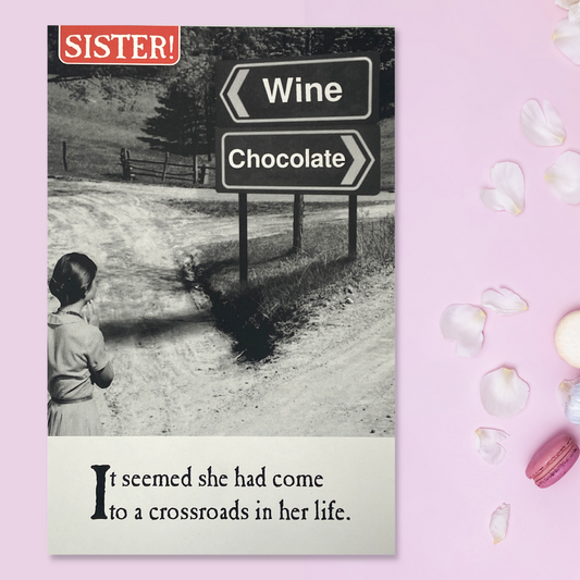 Sister Birthday Card - On The Ceiling Crossroads