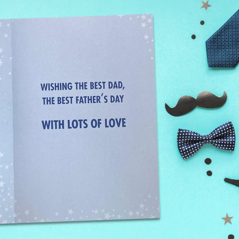 Dad Father's Day Card - Star Medal
