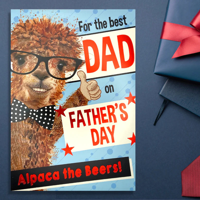 Dad Father's Day Card - Alpaca The Beers!