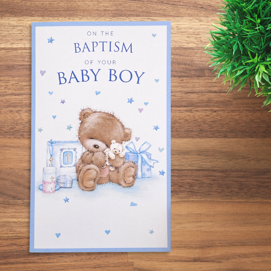Baptism Card - Copygraph Baby Boy