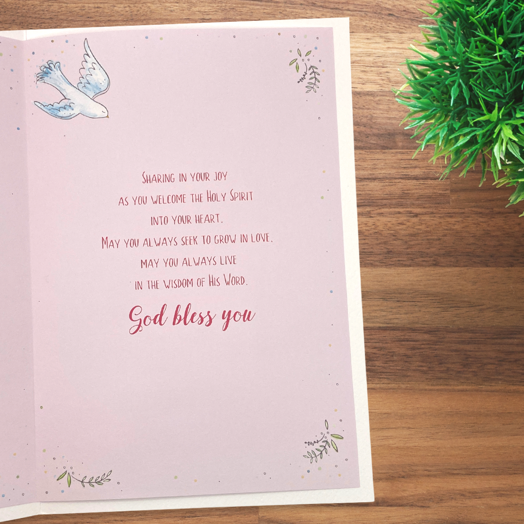 Confirmation Card - Daughter Floral Whispers