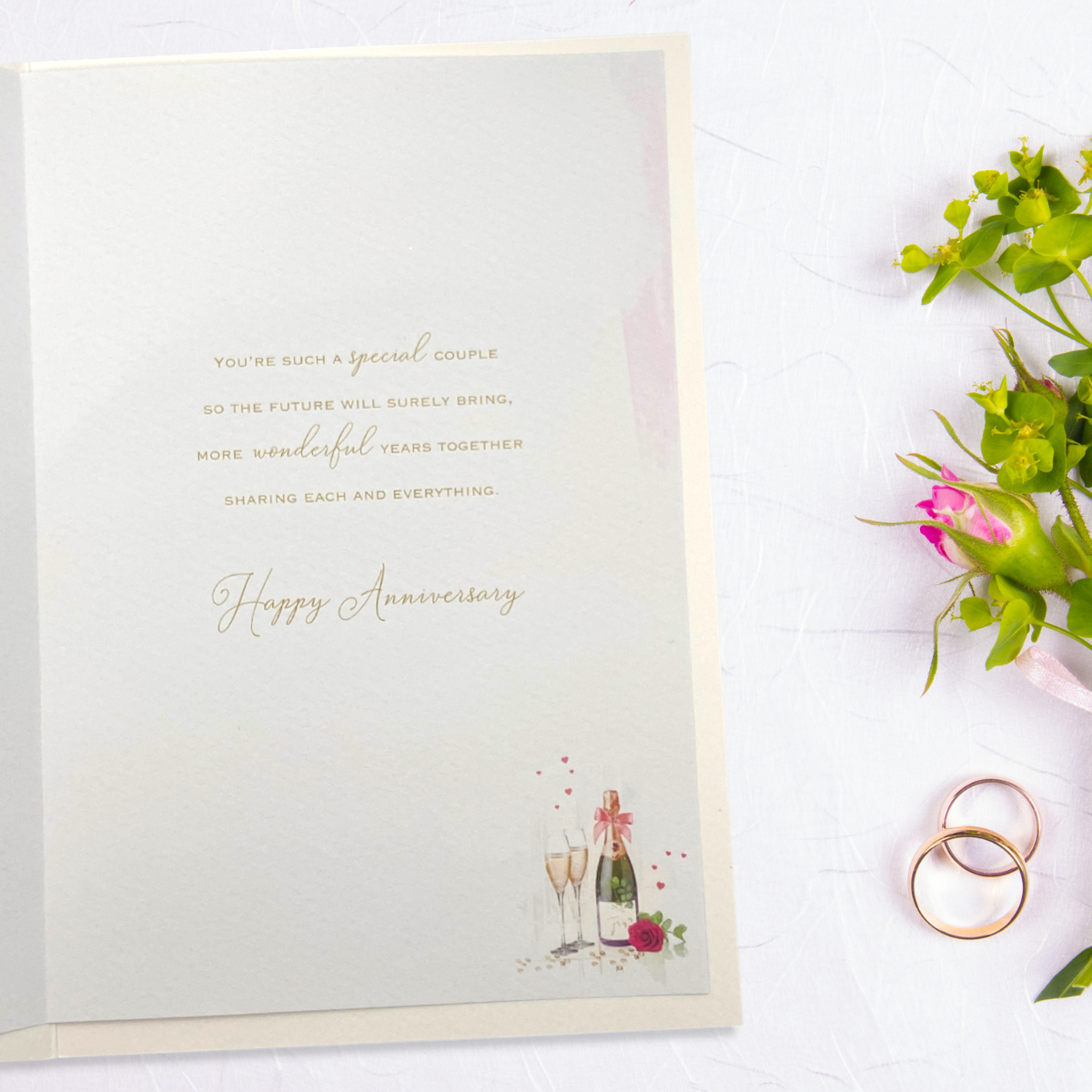 Daughter & Son-In-Law Wedding Anniversary Card - Brighstone Sparkle Cake