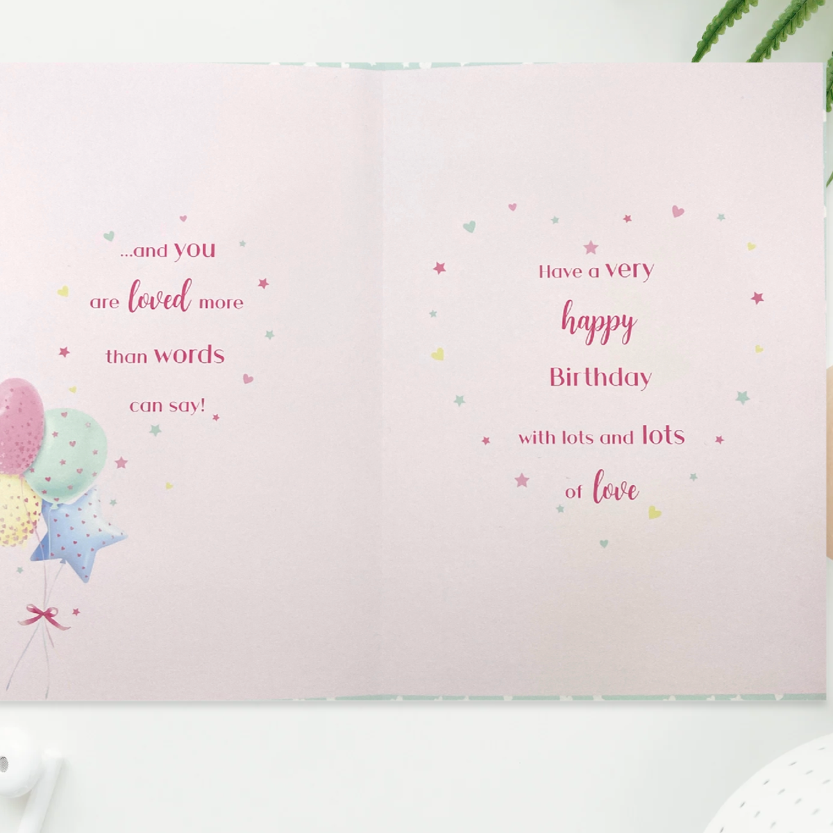 Granddaughter Birthday Card - Skimming Stones