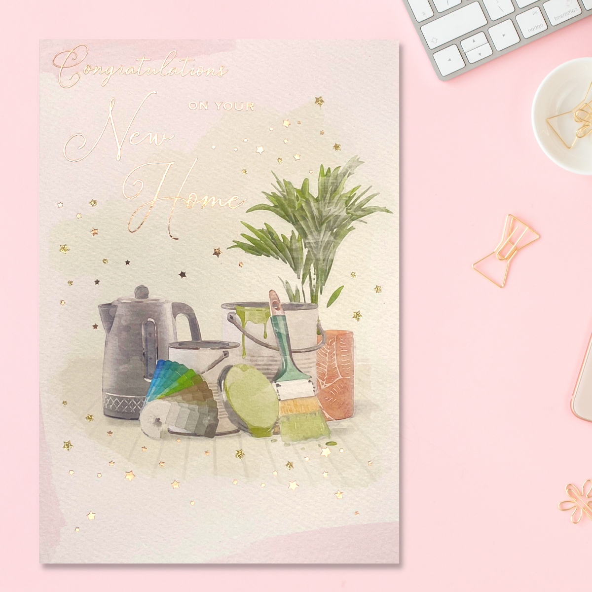 New Home Card - Brighstone Kettle & Plant