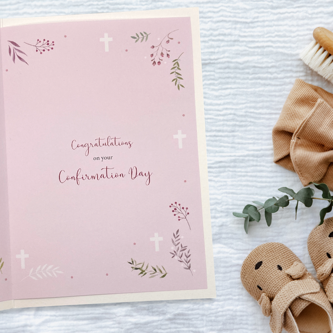 Confirmation Card - Just For You Pink