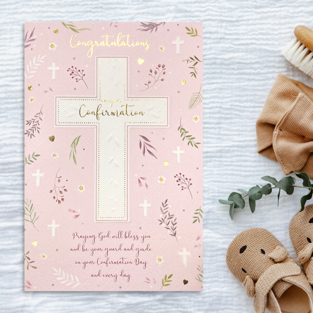 Confirmation Card - Just For You Pink